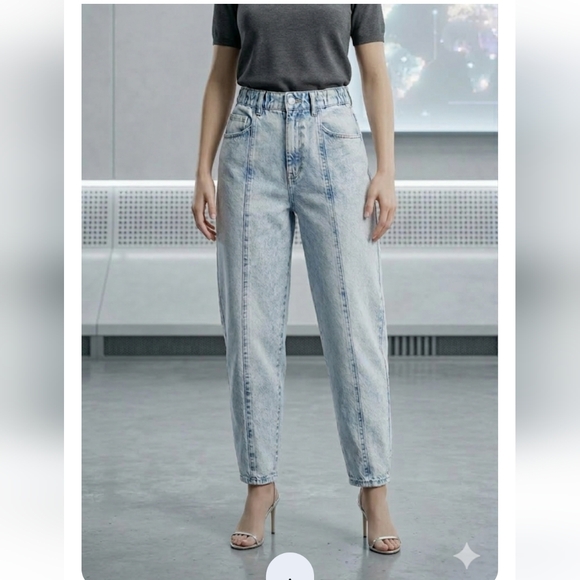 Madewell Denim - Madewell Light Blue Denim Barrel  Jeans